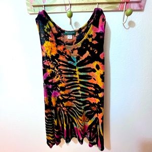 Tie Dye Viscose Tank